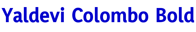Yaldevi Colombo Bold 字体